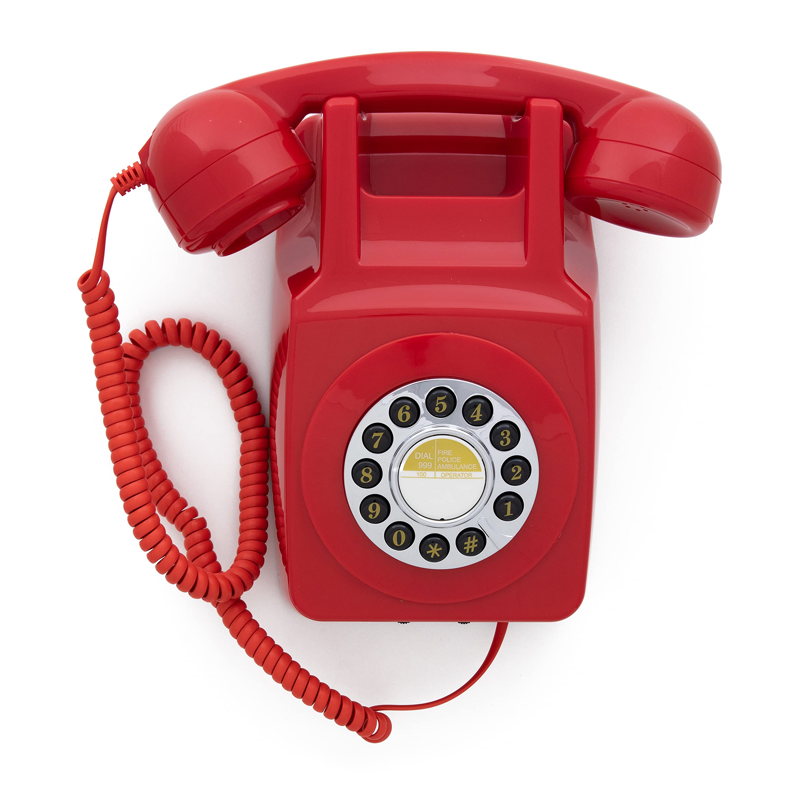Amazon.com : GPO 746 Wall-Mounted Push-Button Retro Landline Phone